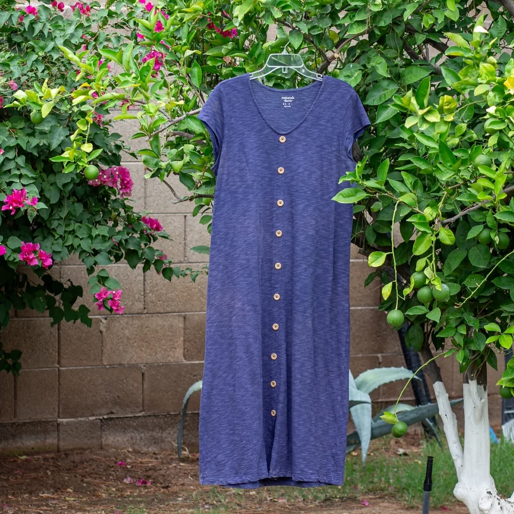 Blue Naturals D&Co Maxi T-shirt Dress - Picture 1 of 8